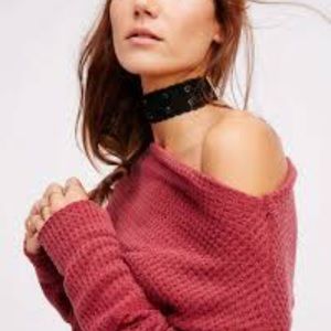 Free People Mercury Tee Rose Color